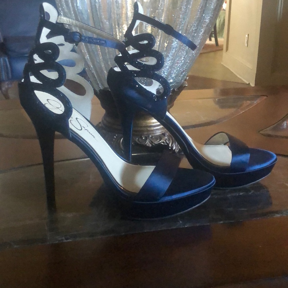 Satin heels